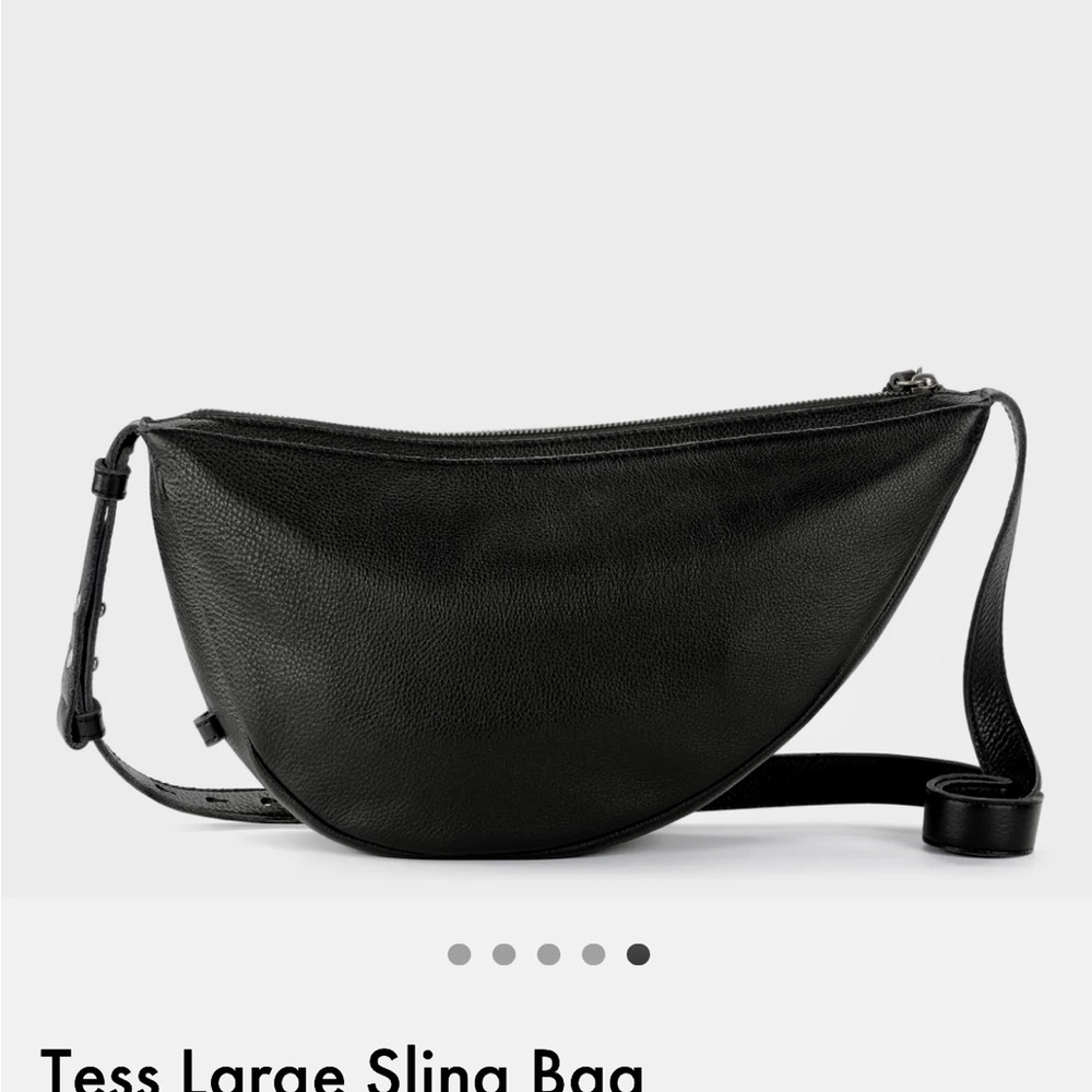 The Sak Black Textured Sling Bag